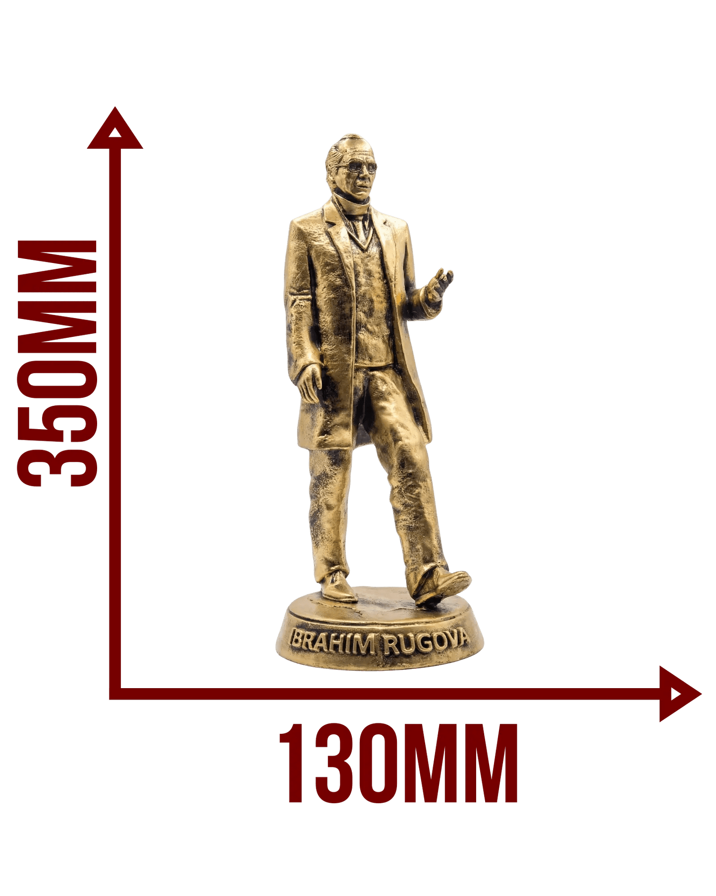 Ibrahim Rugova Statue – XL 350mm - Albanien Shop