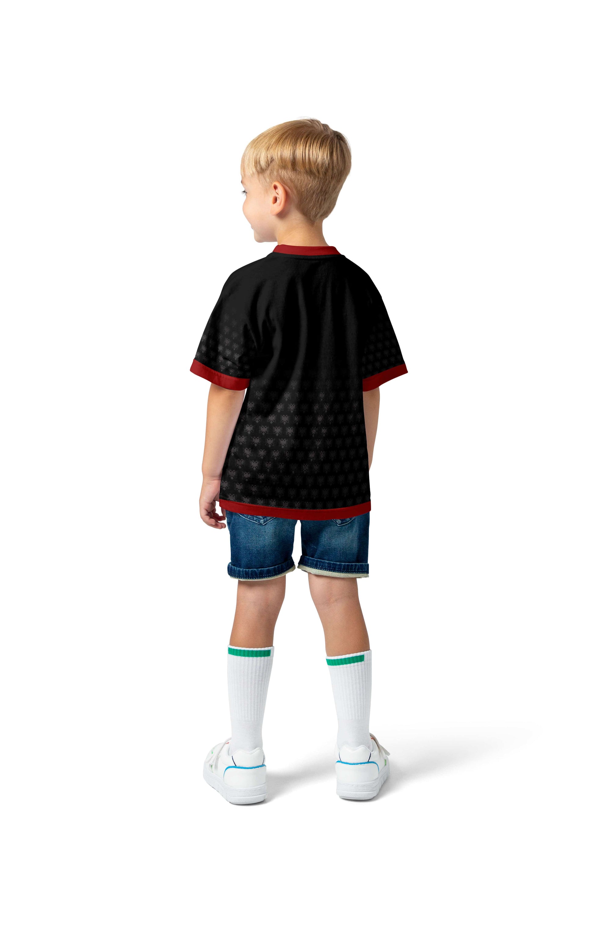 Illyrian Eagle T-Shirts Kinder Fantrikot Albanien "Shqiperi" 2024