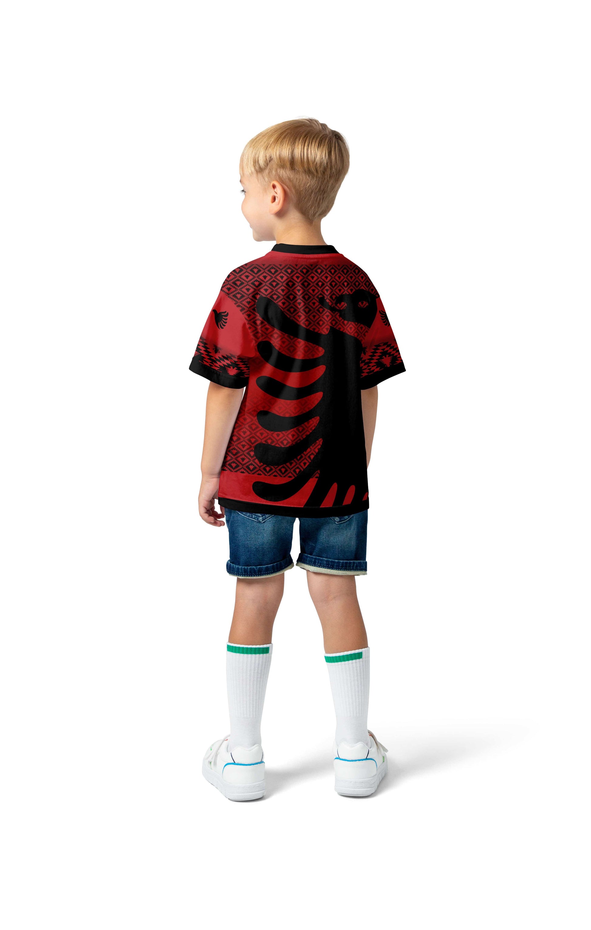 Illyrian Eagle T-Shirts Kinder Konzepttrikot "Skenderbeu" Albanien 2024