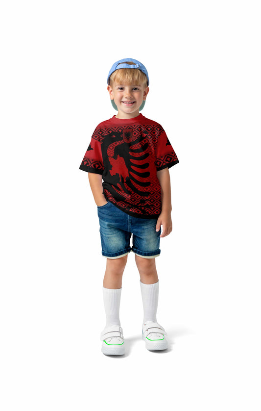 Illyrian Eagle T-Shirts Kinder Konzepttrikot "Skenderbeu" Albanien 2024