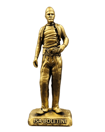 Isa Boletini Statue – Gold - Albanien Shop