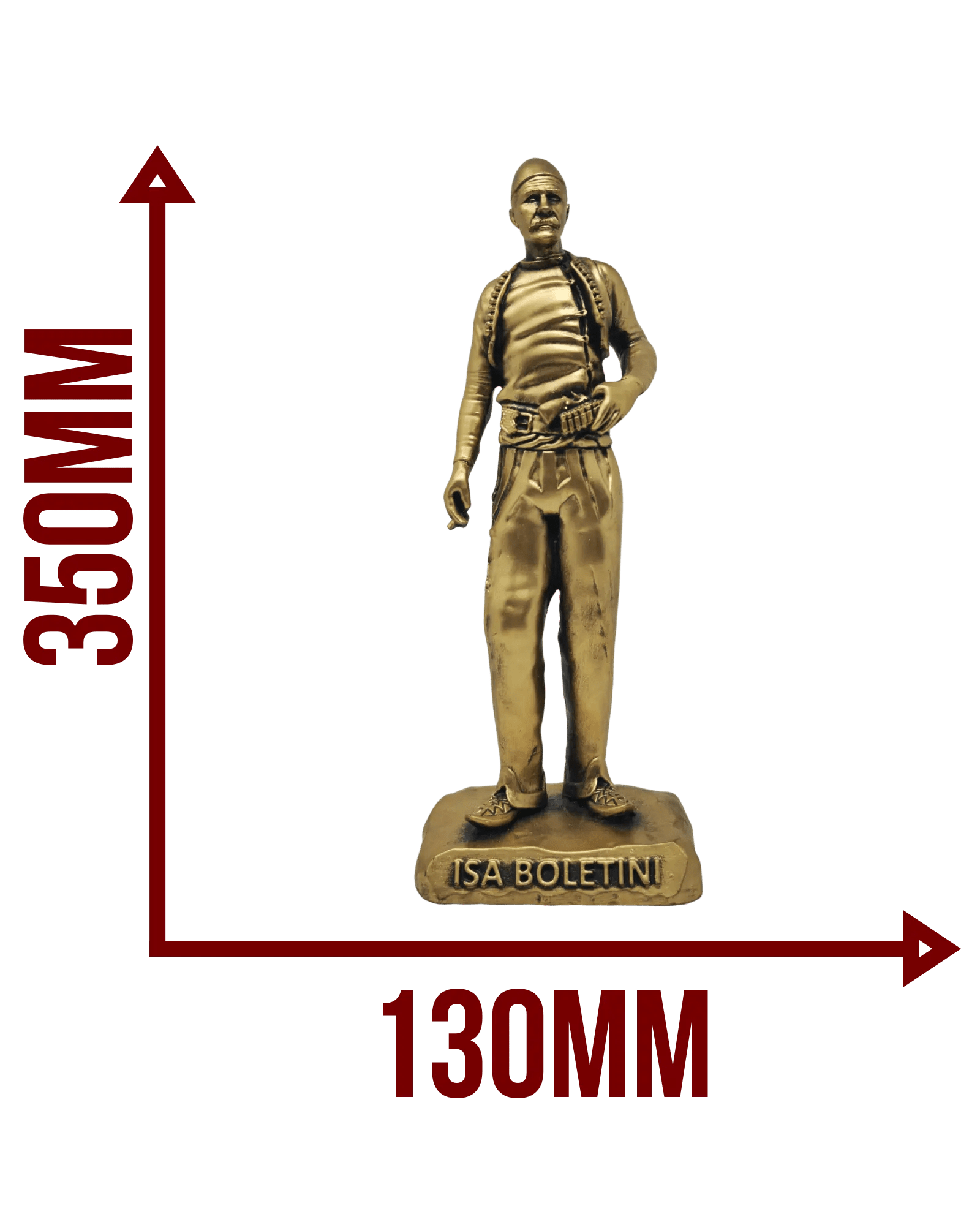 Isa Boletini Statue XL 350mm - Albanien Shop