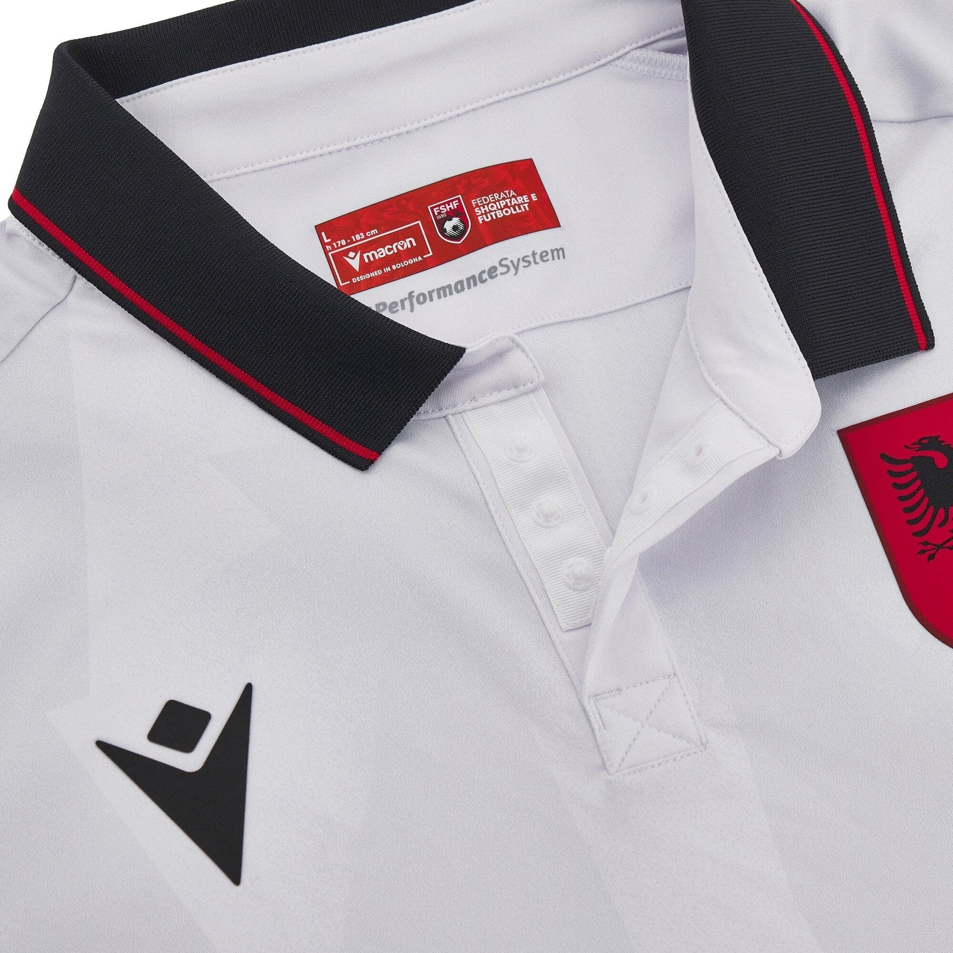Macron T-Shirts Auswärtstrikot Albanien FSHF 2023/2024 MACRON Original
