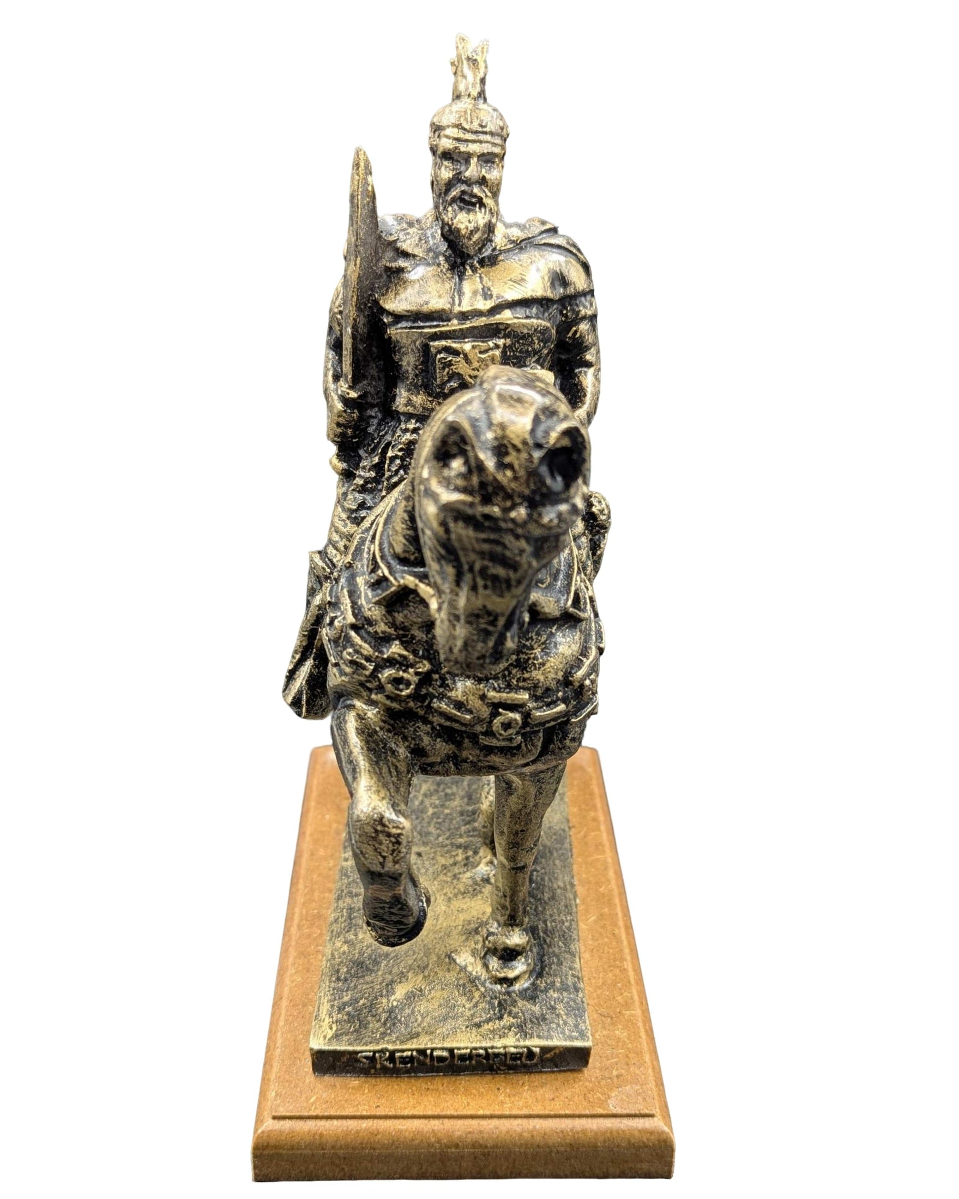 Made in Albania Buste Gold Reiterstatue Skenderbeu Mittel