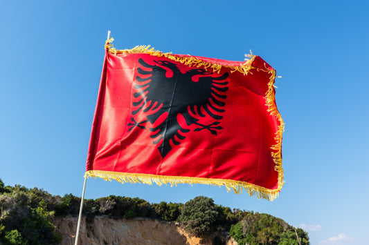 Made in Albania Flagge Albanien Flagge Premium 90 x 150 cm