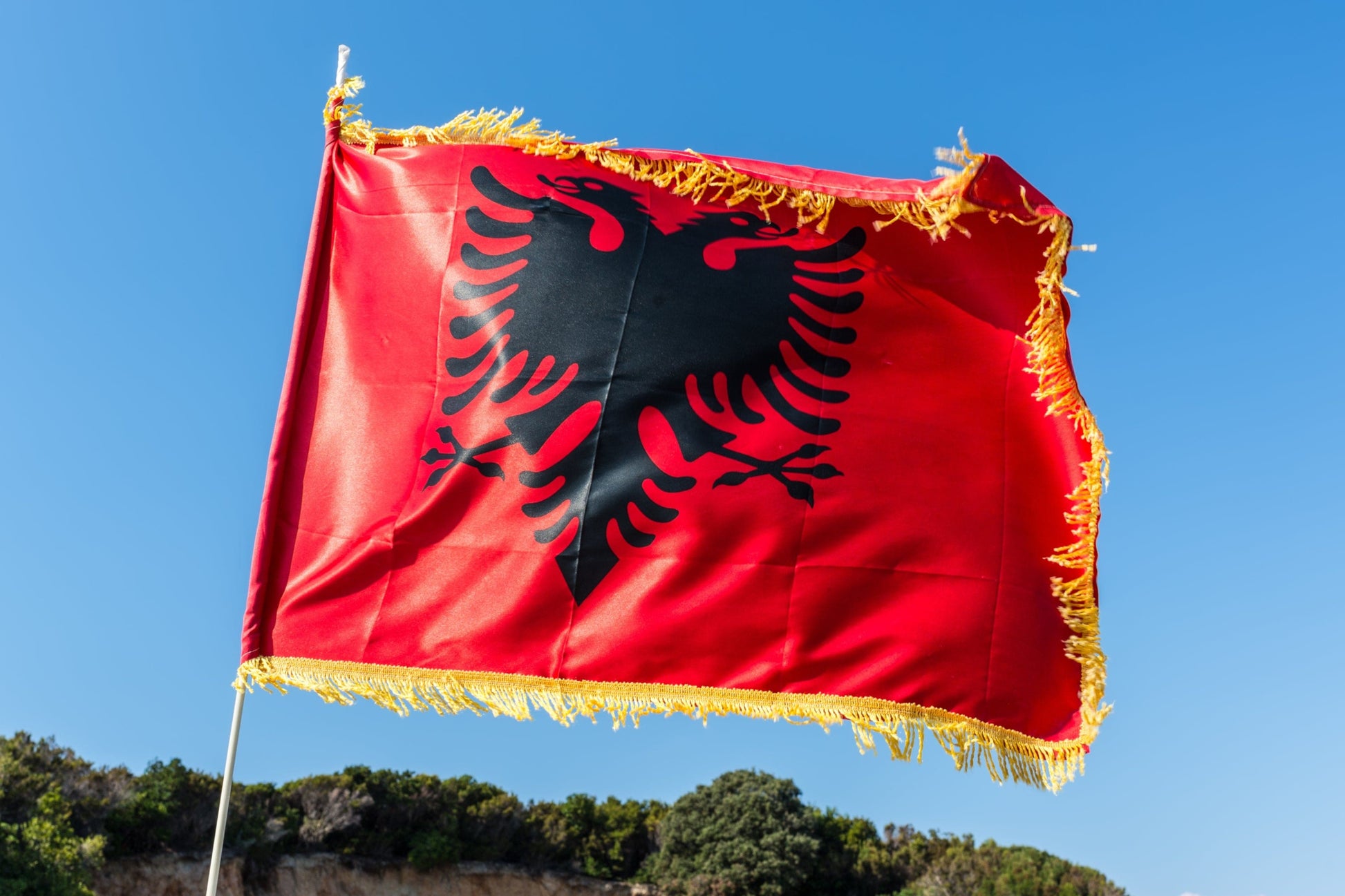 Made in Albania Flagge Albanien Flagge XXL Premium 180 x 300 cm