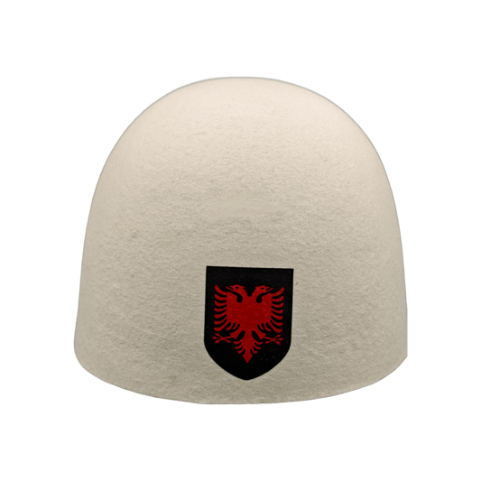 Made in Albania Hüte Plis Emblem (Kosova) Zi e Kuq