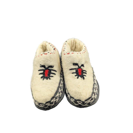 Made in Albania Schuhe Traditionelle Albanische Wollhausschuhe