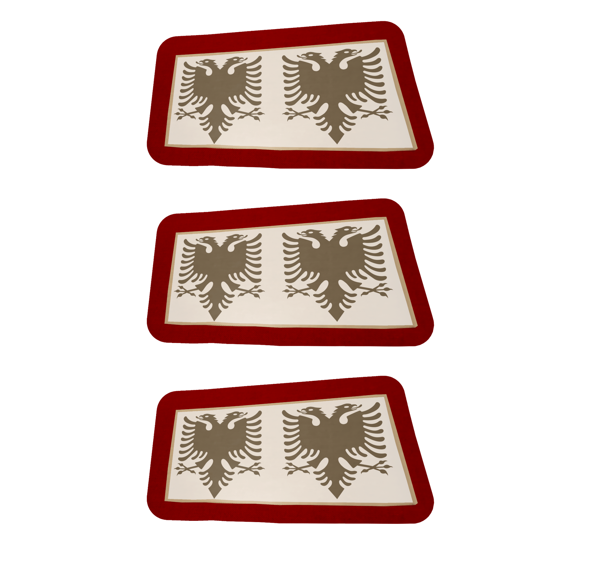 Made in Albania Tattoos 3x3cm 6 St. SCHWARZ Temporäres Wassertattoo Albanien (Verschiedene Größen verfügbar)