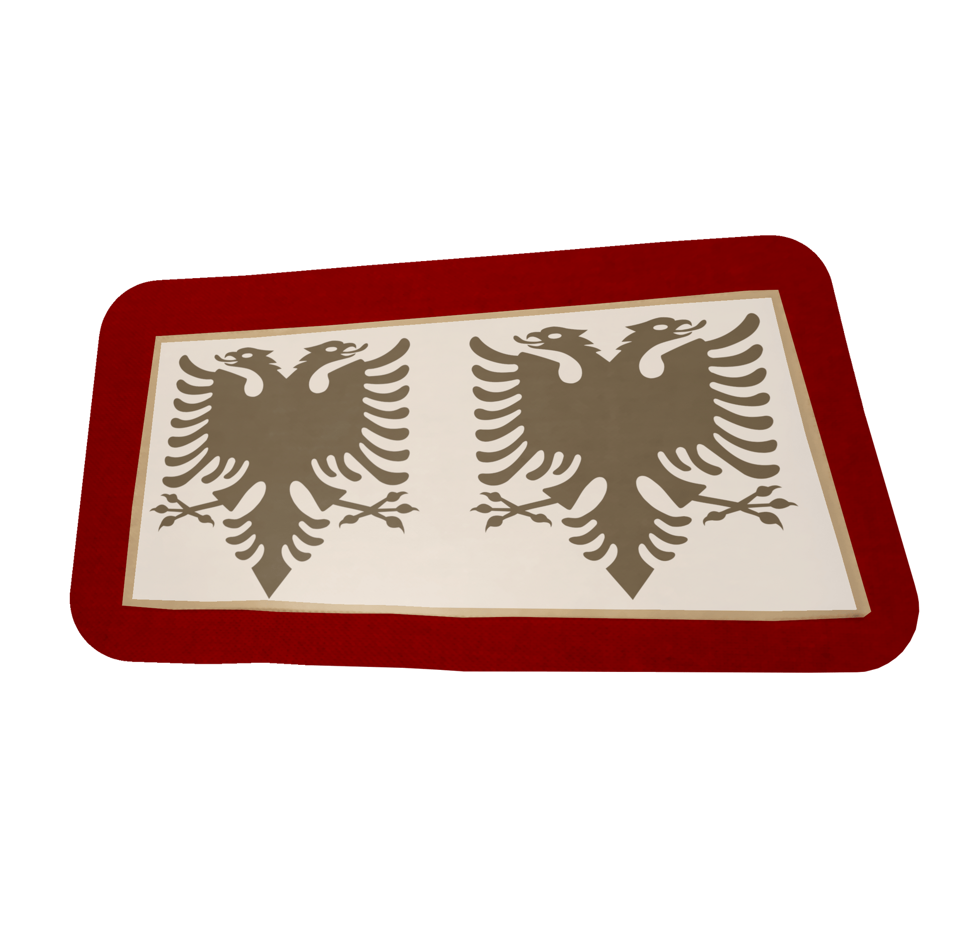 Made in Albania Tattoos 6x6cm 2 St. SCHWARZ Temporäres Wassertattoo Albanien (Verschiedene Größen verfügbar)