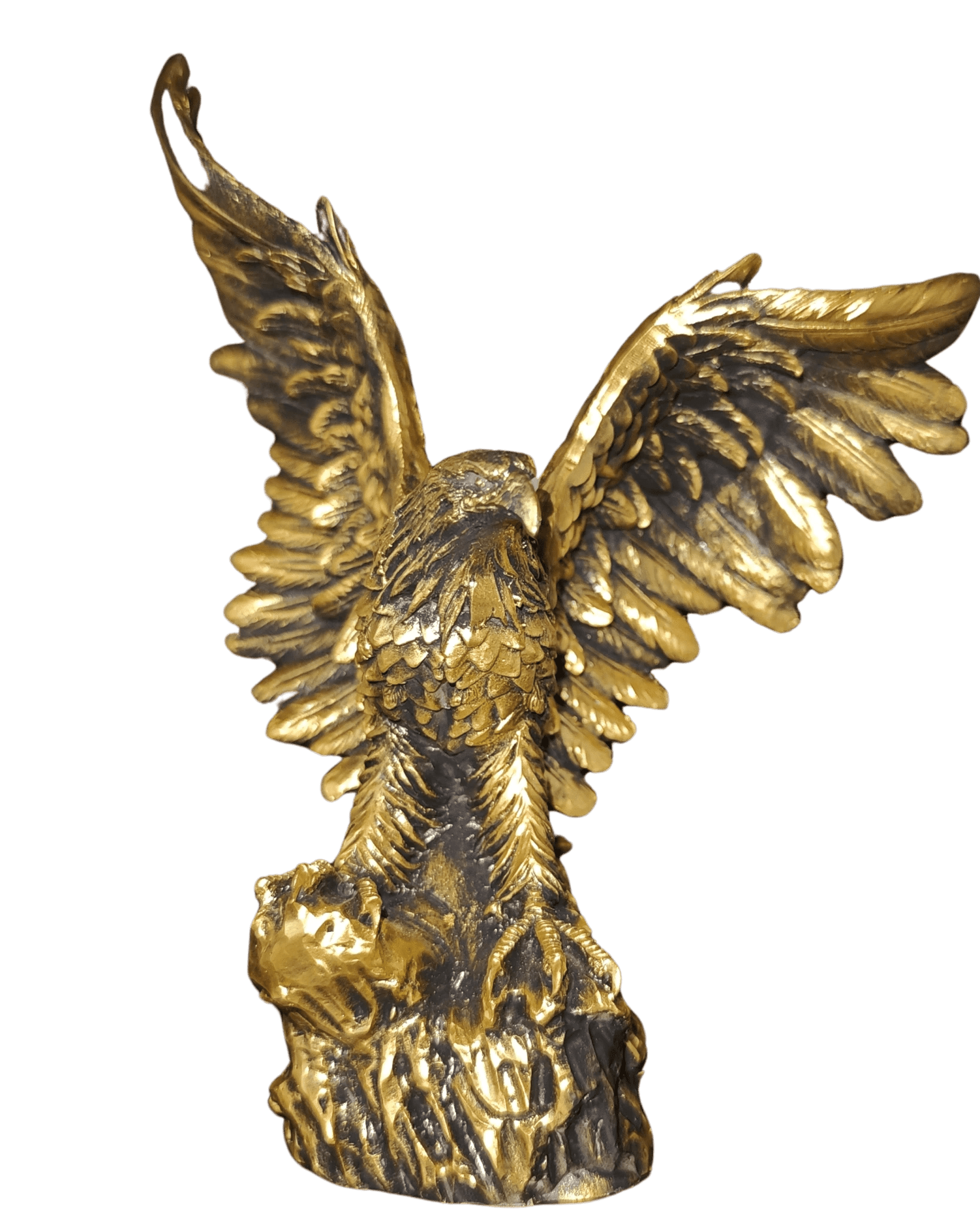 Majestätischer Adler Figur – Gold - Optik - Albanien Shop