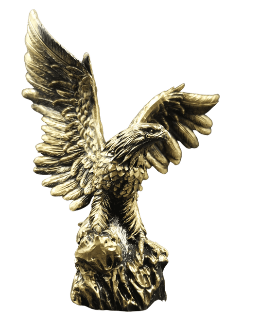 Majestätischer Adler Figur – Gold - Optik - Albanien Shop