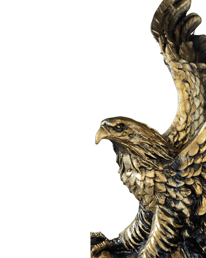 Majestätischer Adler Figur – Gold - Optik - Albanien Shop