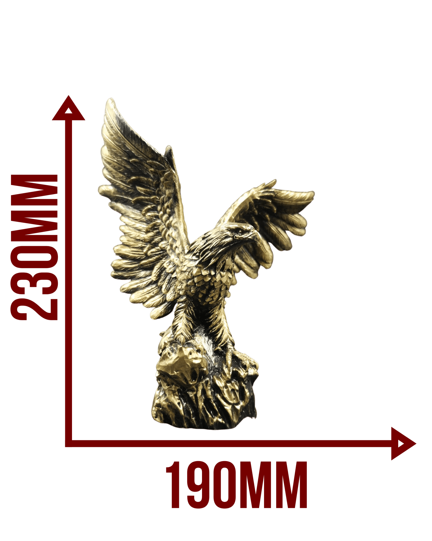 Majestätischer Adler Figur – Gold - Optik - Albanien Shop
