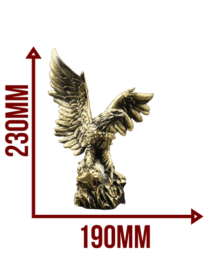 Majestätischer Adler Figur – Gold - Optik - Albanien Shop
