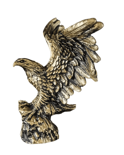 Majestätischer Adler Figur – Gold - Optik - Albanien Shop