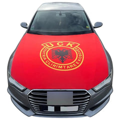 Motorhaubenflagge UÇK flexibler Stoff