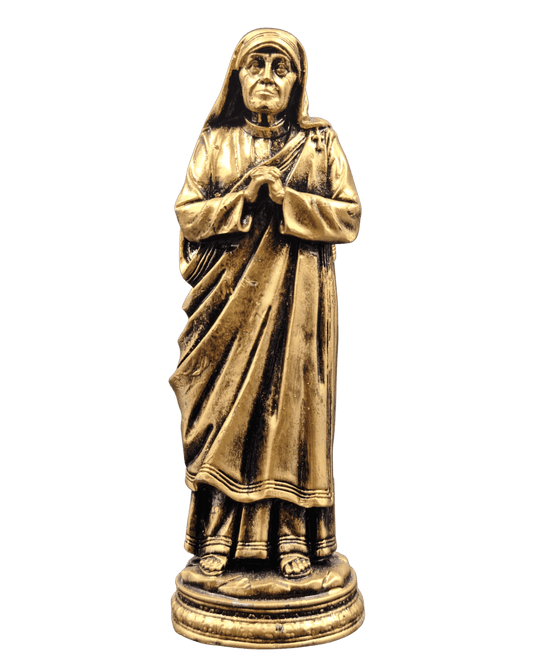 Mutter Teresa Statue – Gold - Albanien Shop
