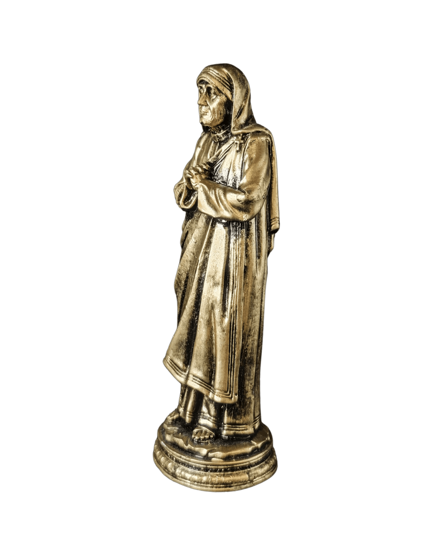 Mutter Teresa Statue – Gold - Albanien Shop