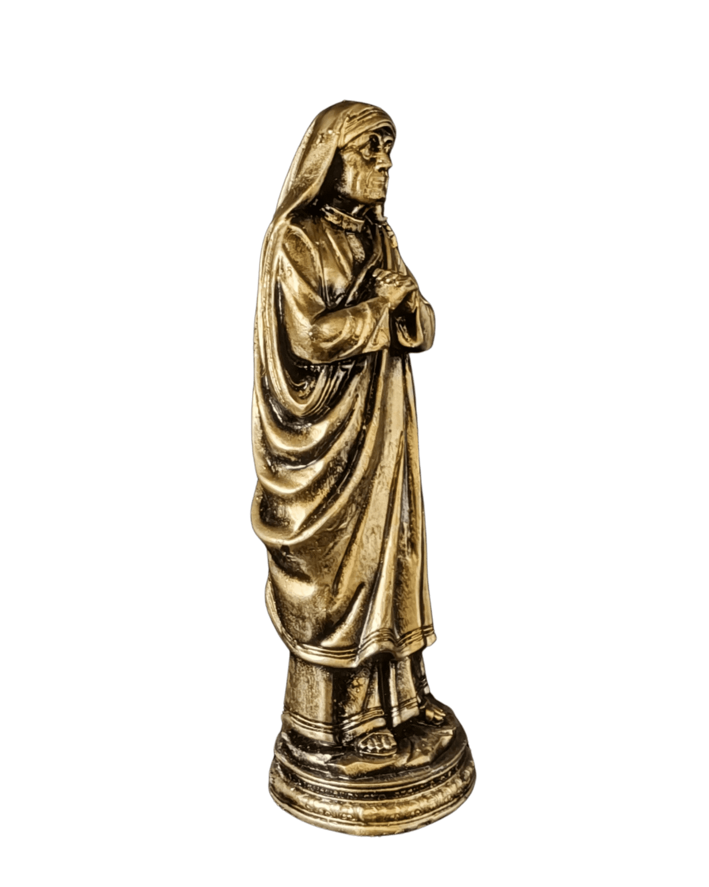 Mutter Teresa Statue – Gold - Albanien Shop