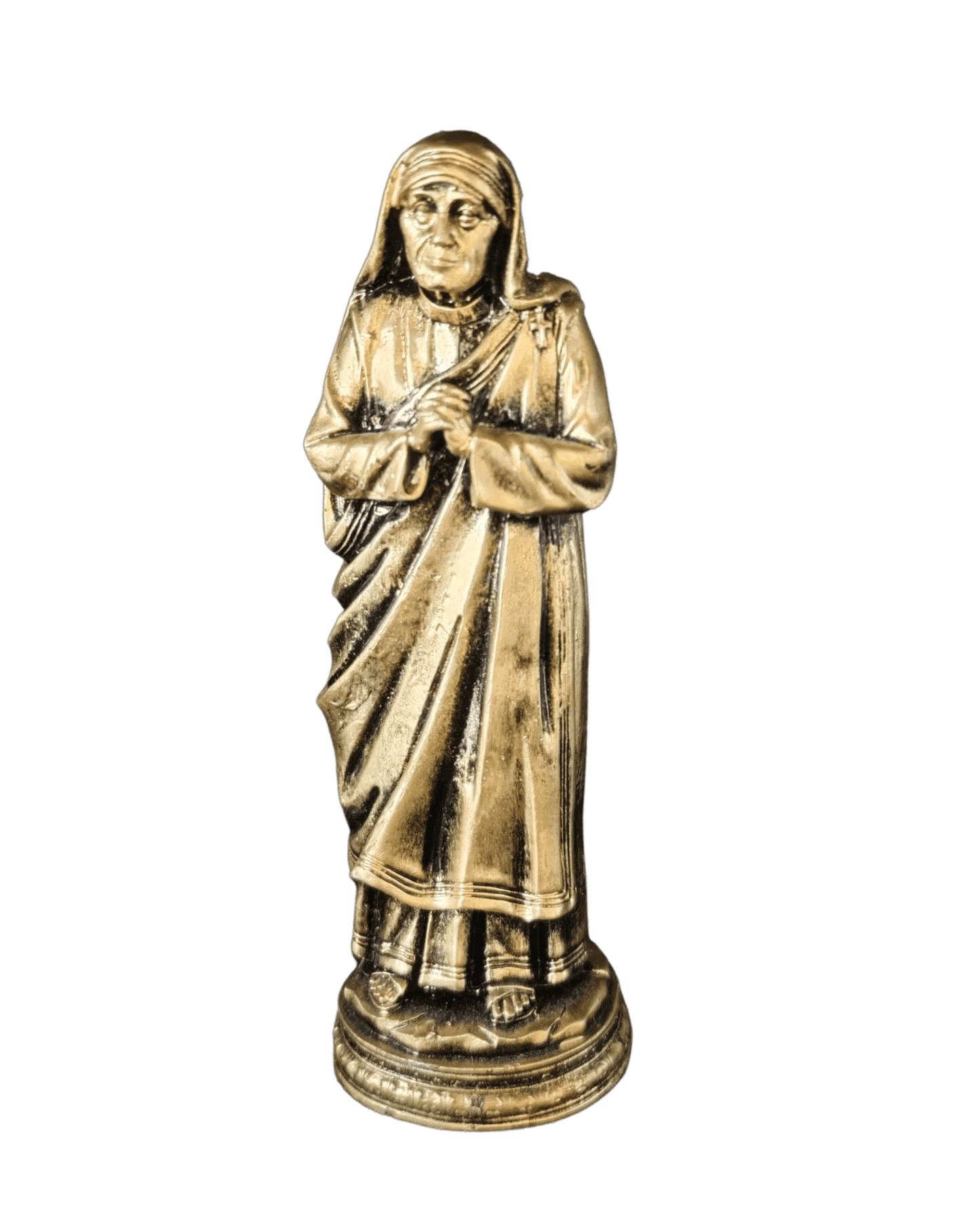 Mutter Teresa Statue – Gold - Albanien Shop
