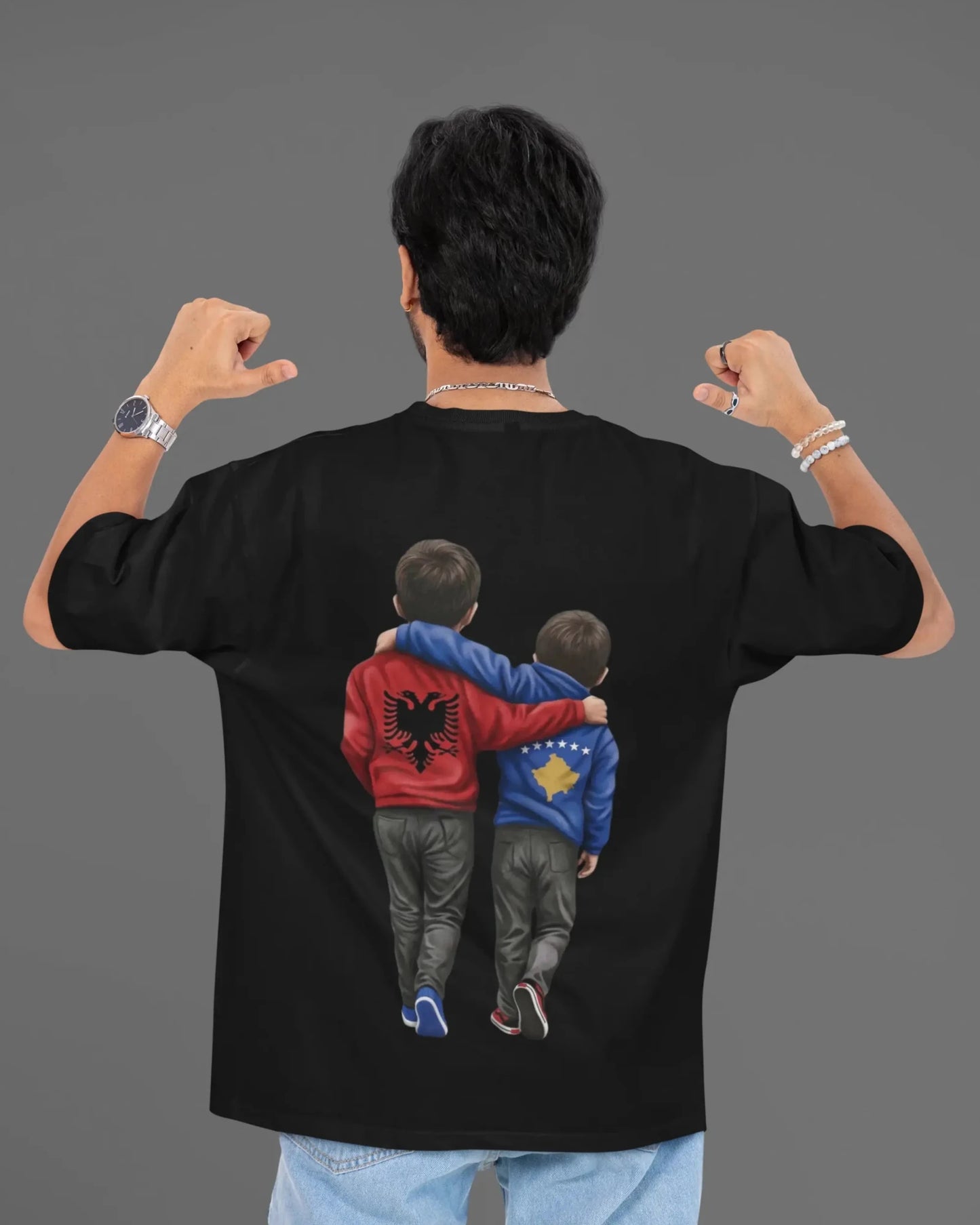 Na jemi Nje Oversized T-Shirt Universal 1 - Vorverkauf - Albanien Shop