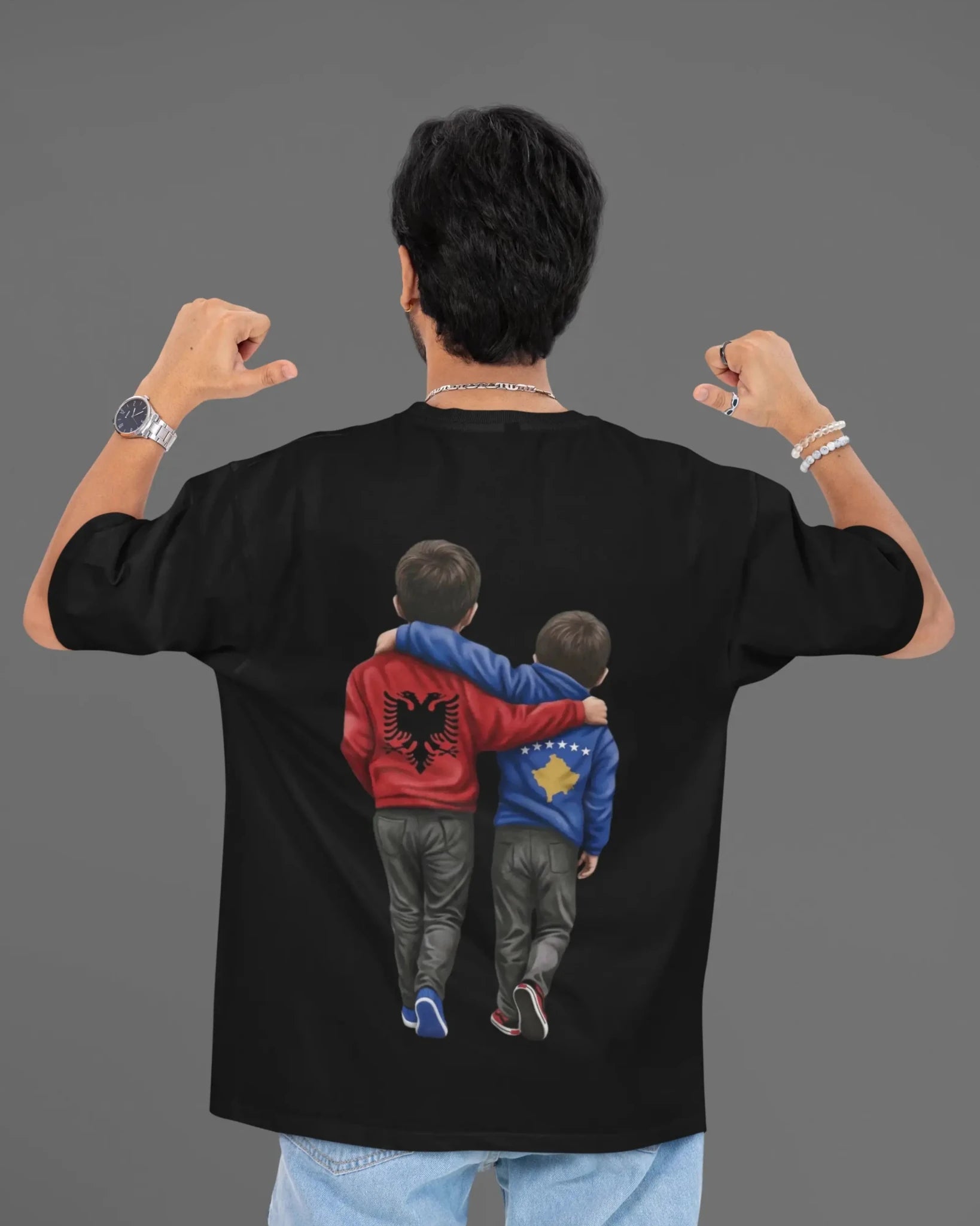 Na jemi Nje Oversized T-Shirt Universal 1 - Vorverkauf - Albanien Shop