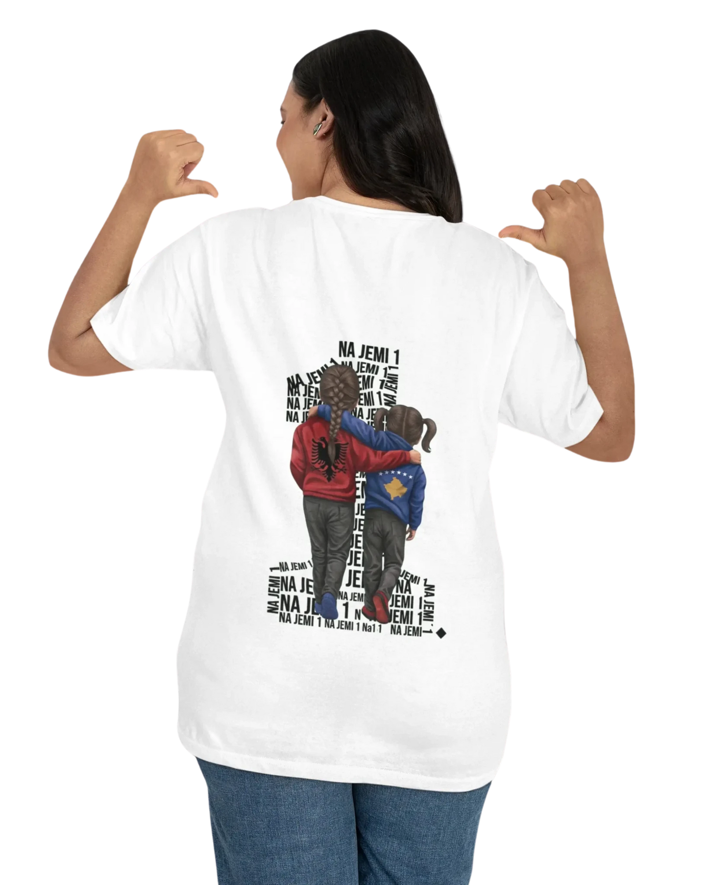 Na jemi Nje Oversized T-Shirt Universal 2 Vorverkauf - Albanien Shop