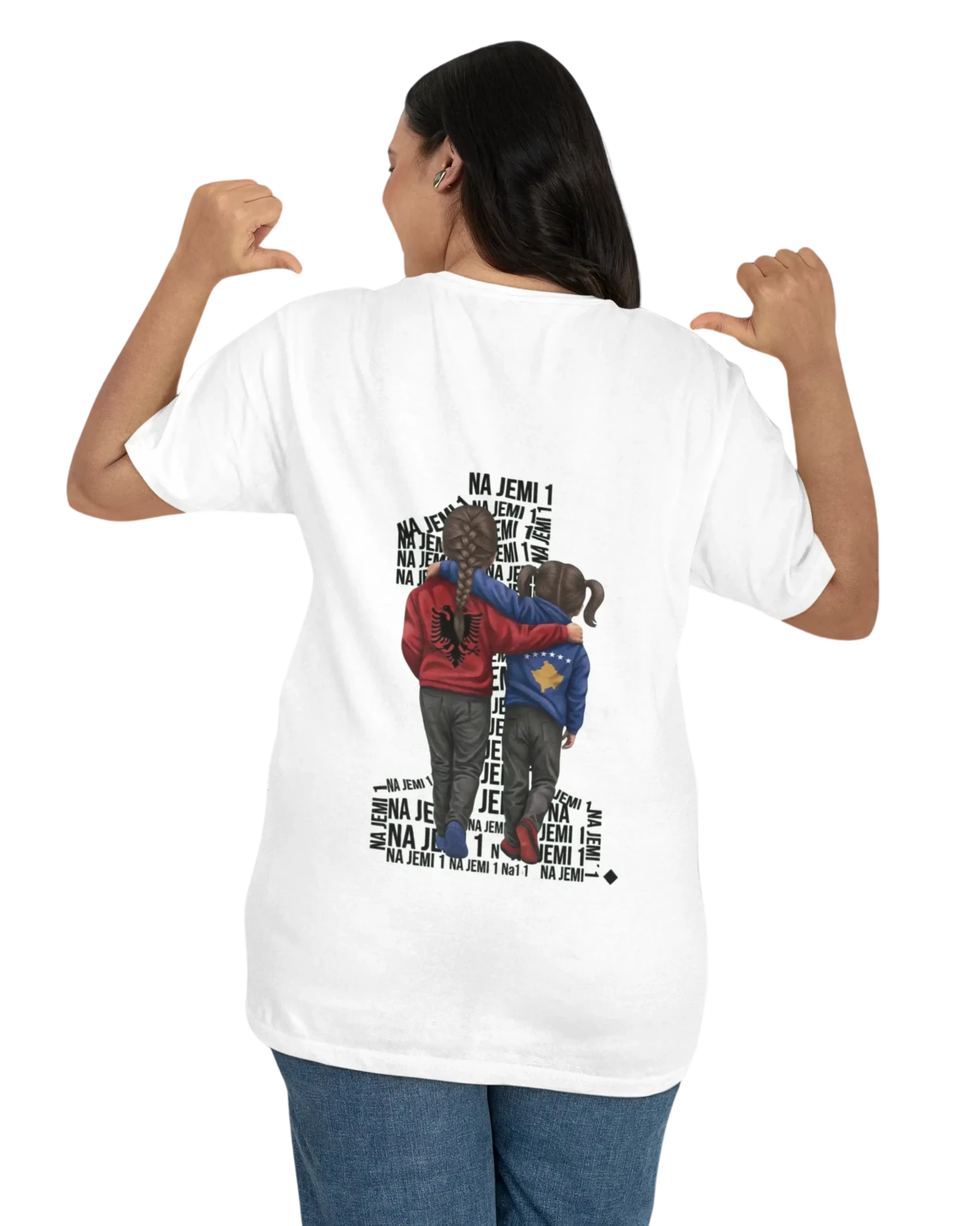 Na jemi Nje Oversized T-Shirt Universal 2 Vorverkauf - Albanien Shop