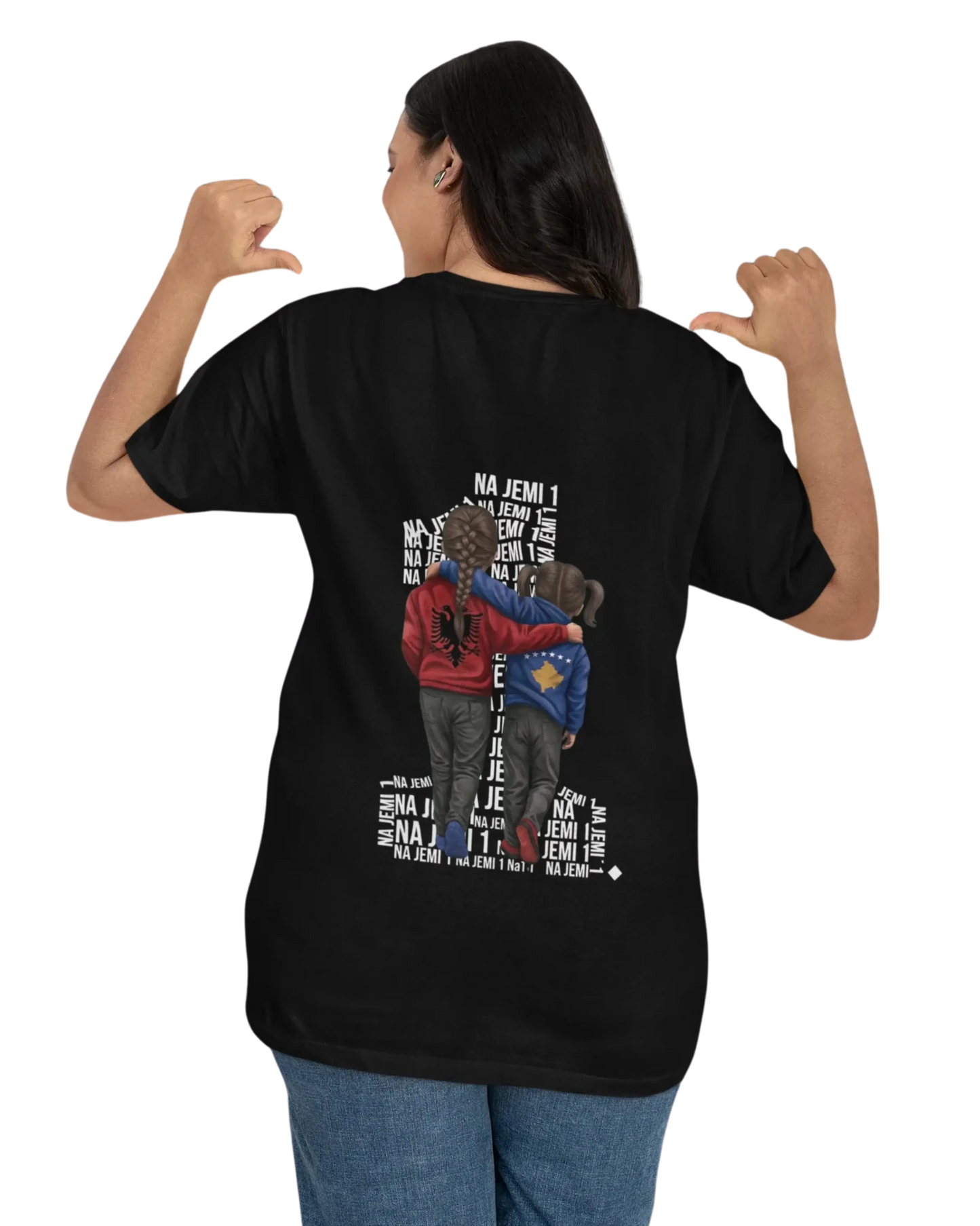 Na jemi Nje Oversized T-Shirt Universal 2 Vorverkauf - Albanien Shop