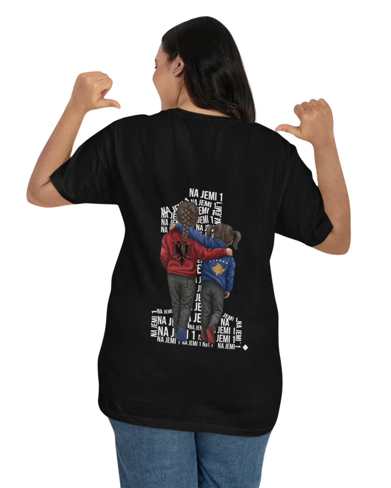 Na jemi Nje Oversized T-Shirt Universal 2 Vorverkauf - Albanien Shop