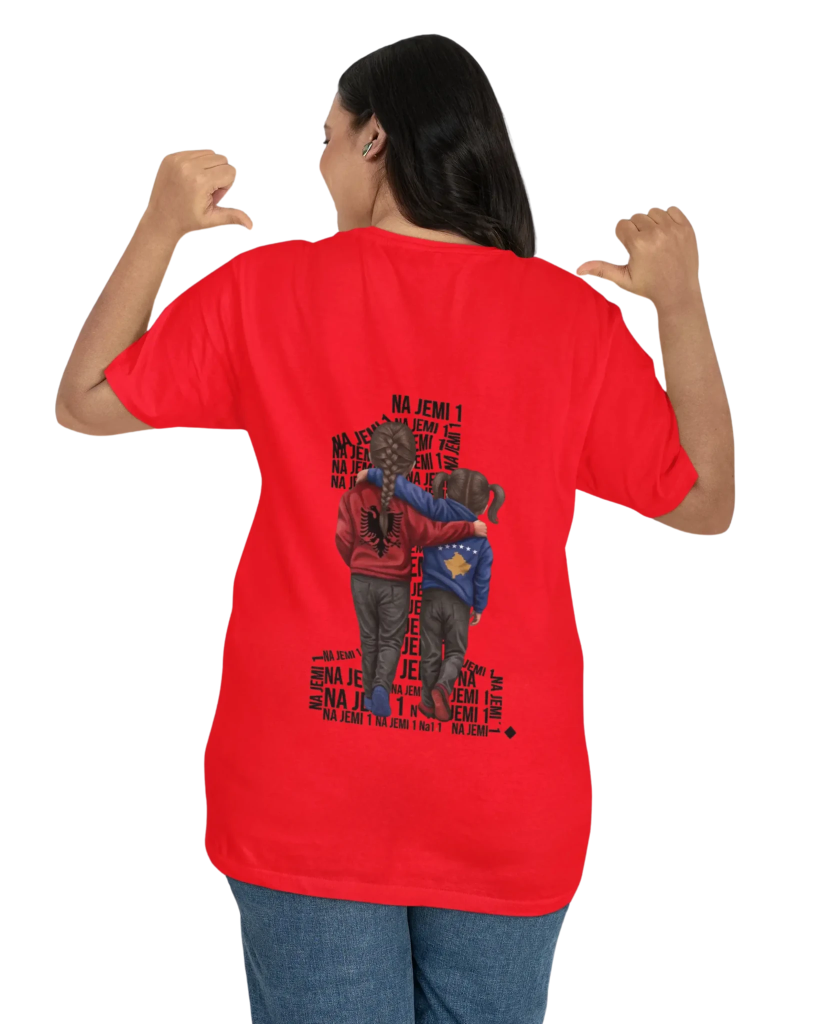 Na jemi Nje Oversized T-Shirt Universal 2 Vorverkauf - Albanien Shop