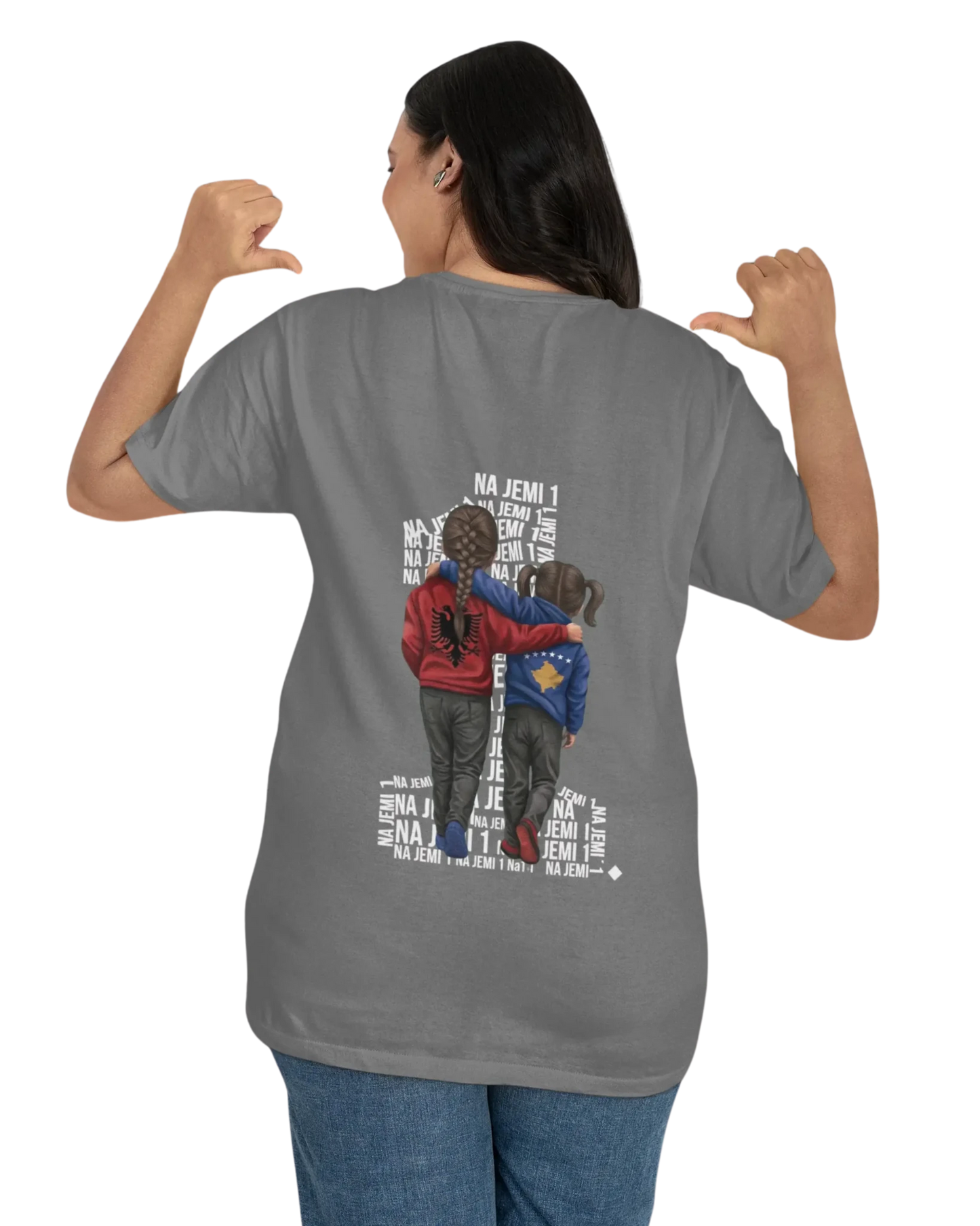 Na jemi Nje Oversized T-Shirt Universal 2 Vorverkauf - Albanien Shop