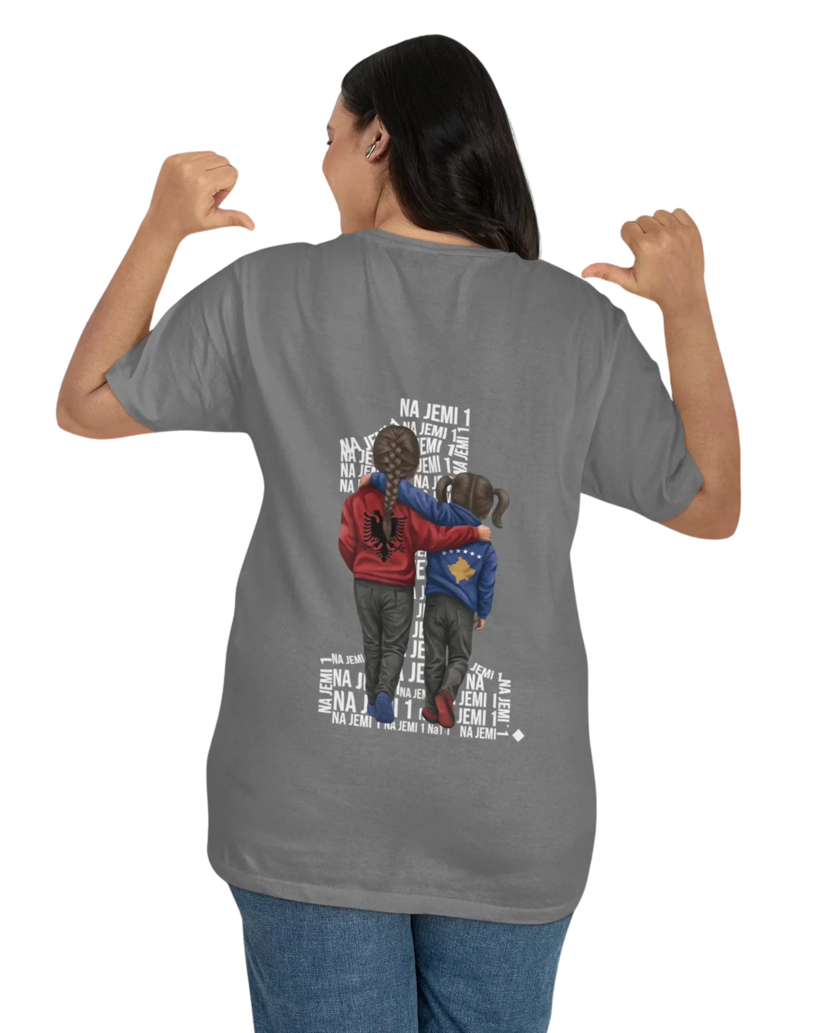 Na jemi Nje Oversized T-Shirt Universal 2 Vorverkauf - Albanien Shop