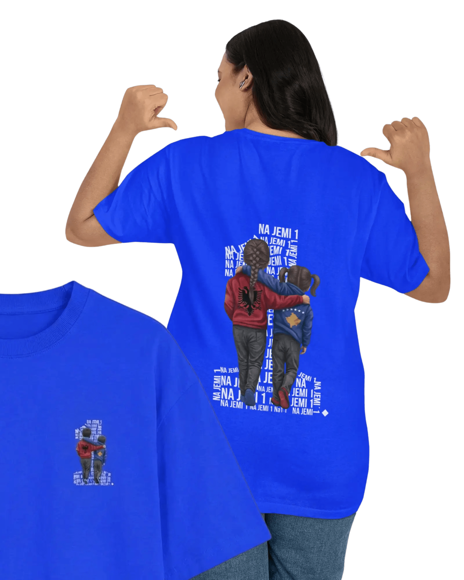 Na jemi Nje Oversized T-Shirt Universal 2 Vorverkauf - Albanien Shop