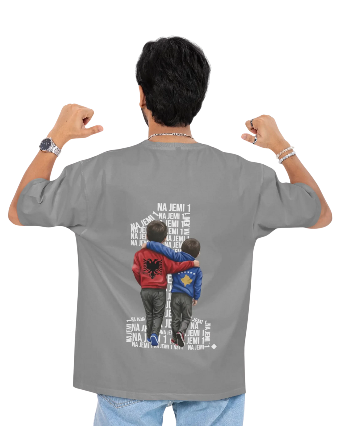 Na jemi Nje Oversized T-Shirt Universal 4 - Vorverkauf - Albanien Shop