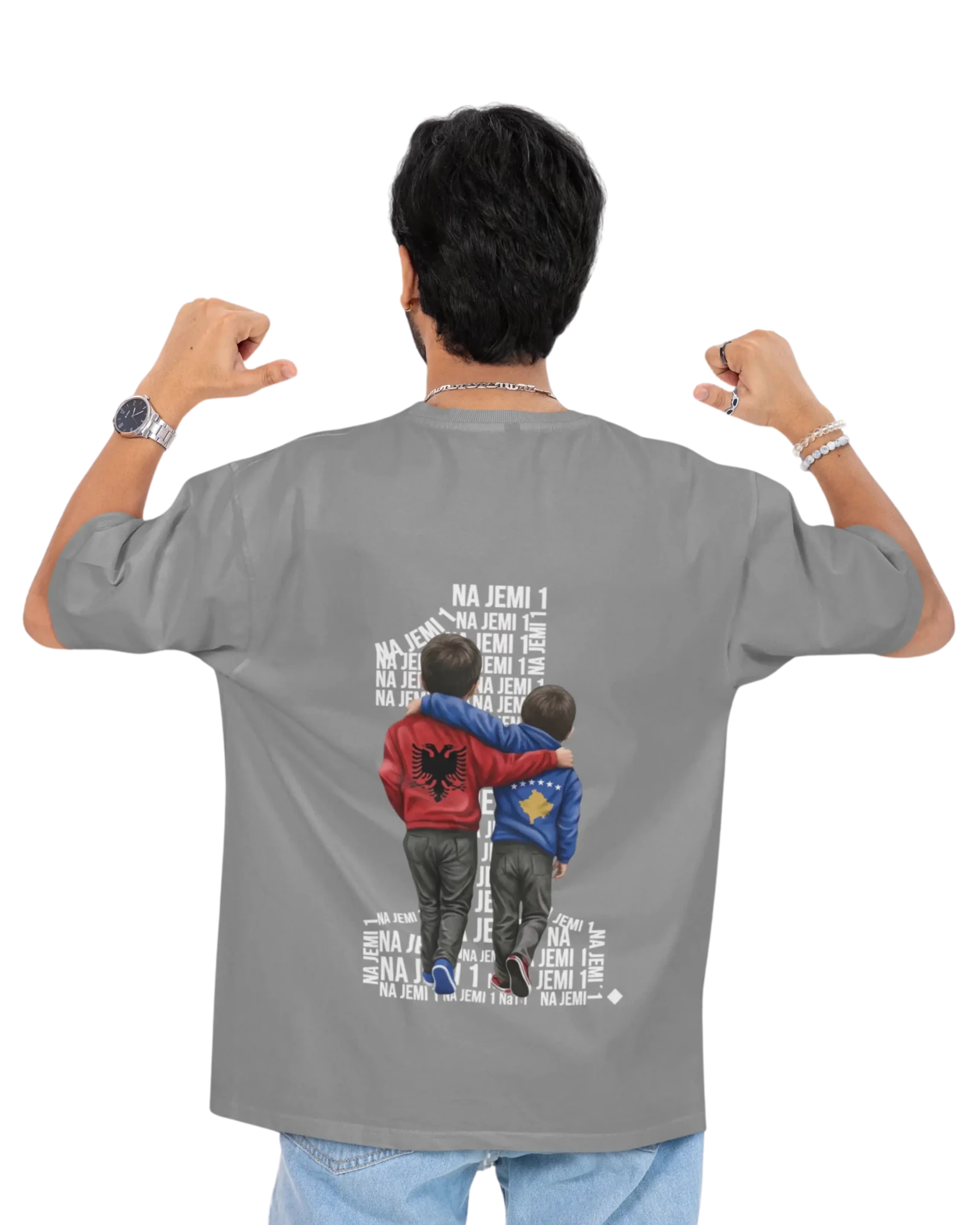 Na jemi Nje Oversized T-Shirt Universal 4 - Vorverkauf - Albanien Shop