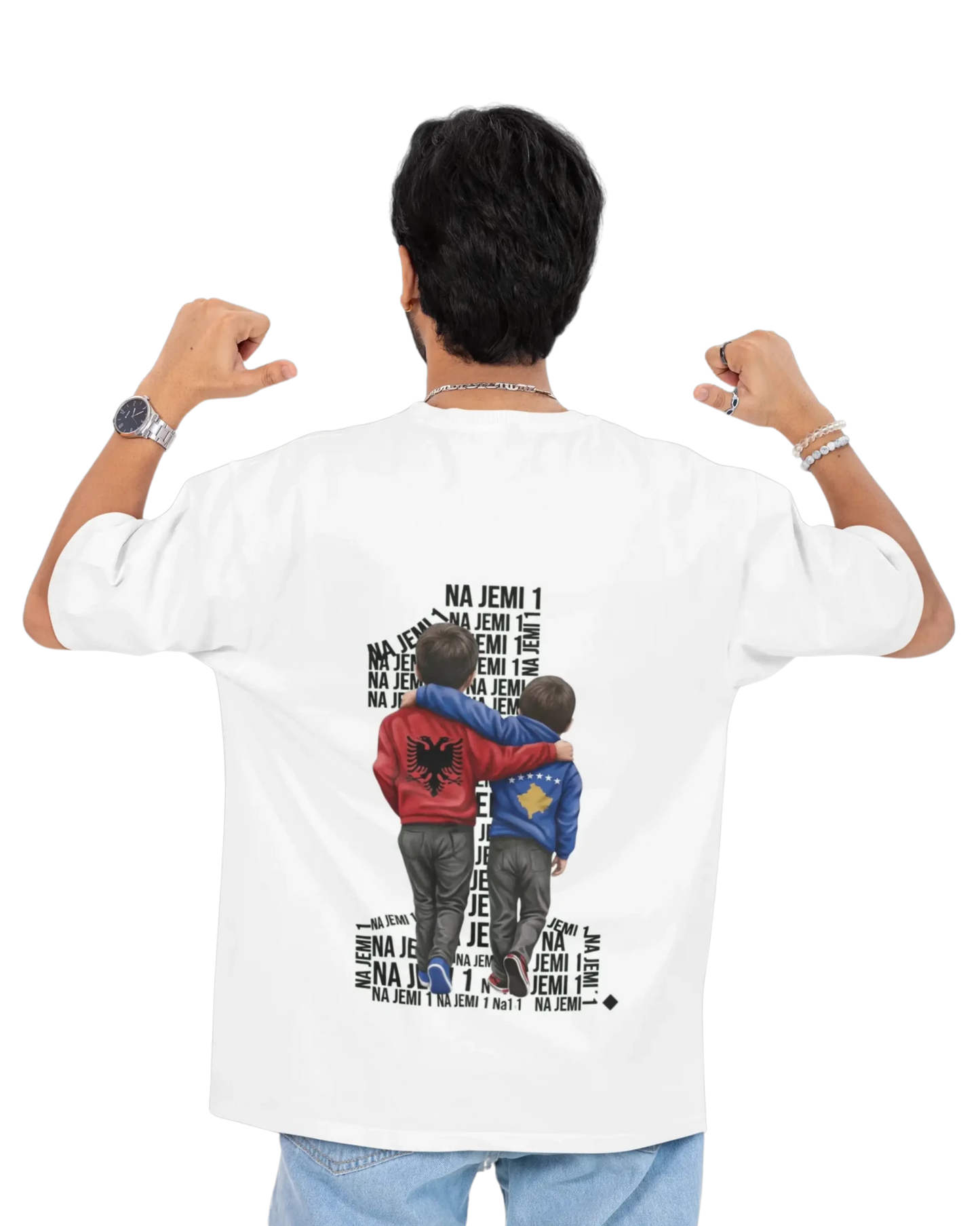 Na jemi Nje Oversized T-Shirt Universal 4 - Vorverkauf - Albanien Shop