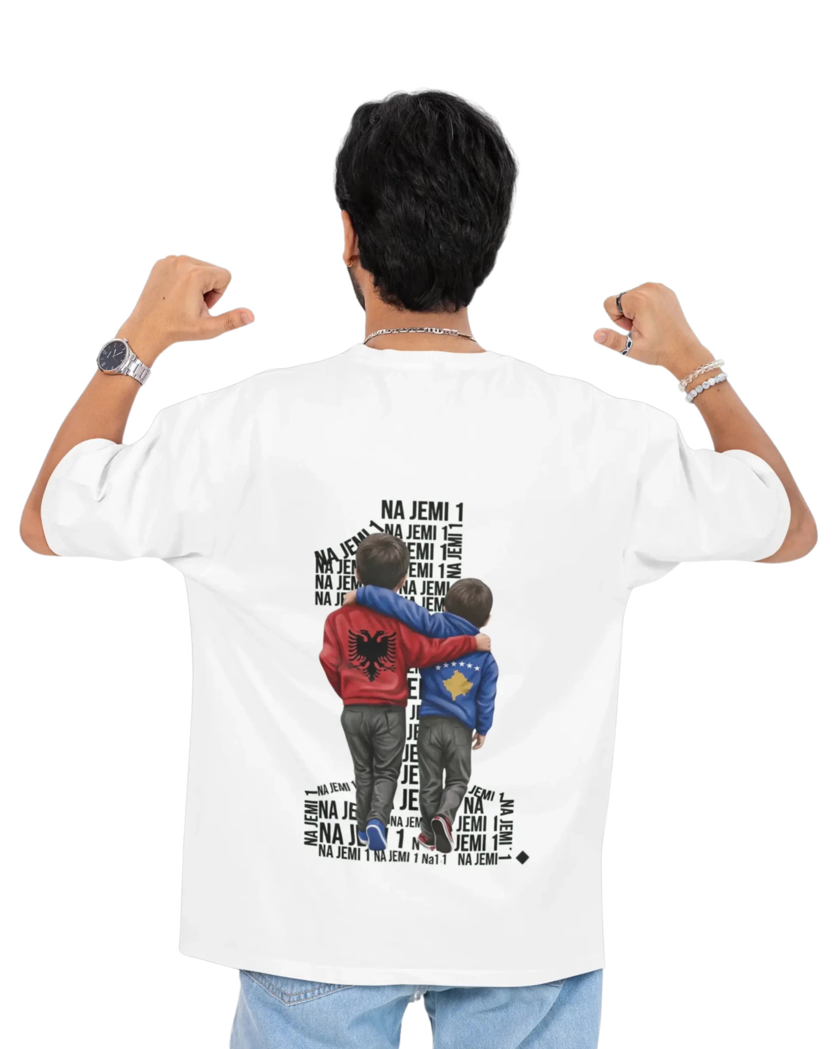 Na jemi Nje Oversized T-Shirt Universal 4 - Vorverkauf - Albanien Shop