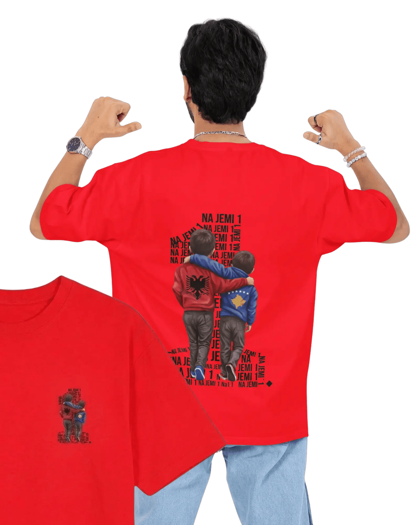 Na jemi Nje Oversized T-Shirt Universal 4 - Vorverkauf - Albanien Shop