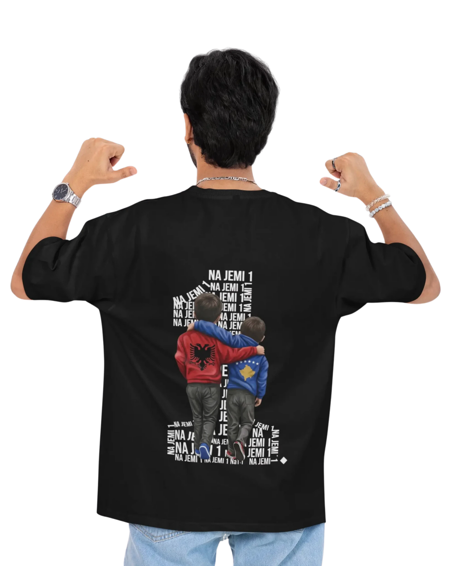 Na jemi Nje Oversized T-Shirt Universal 4 - Vorverkauf - Albanien Shop