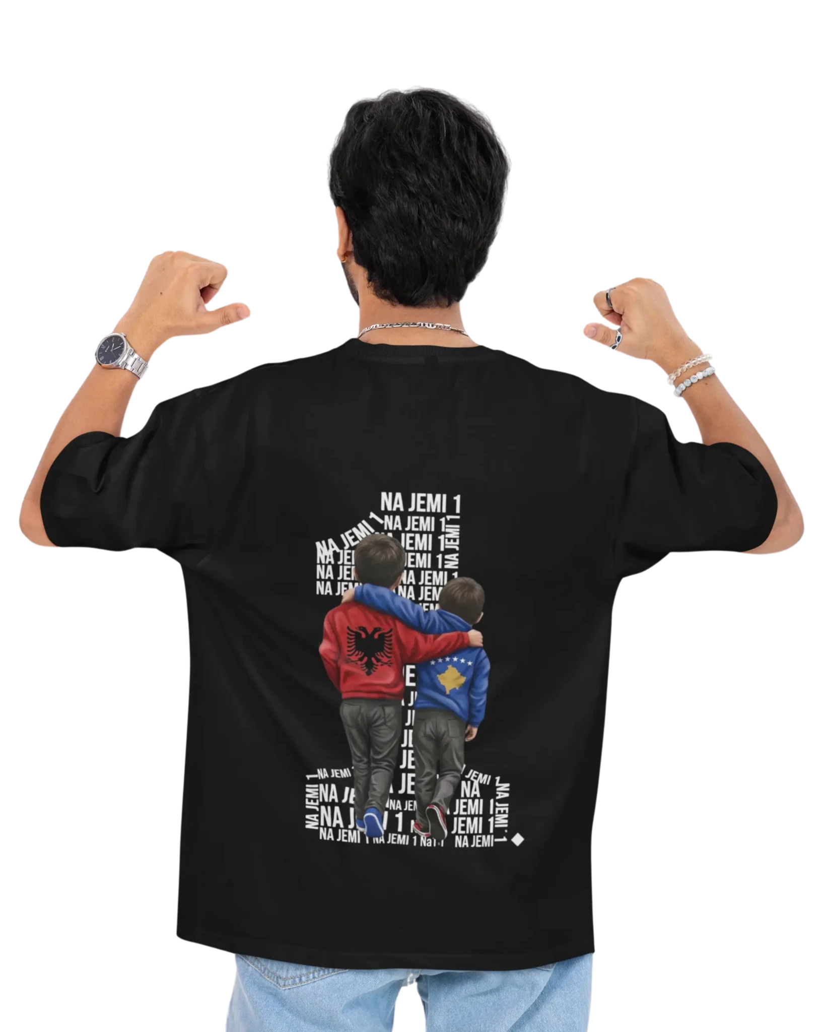 Na jemi Nje Oversized T-Shirt Universal 4 - Vorverkauf - Albanien Shop