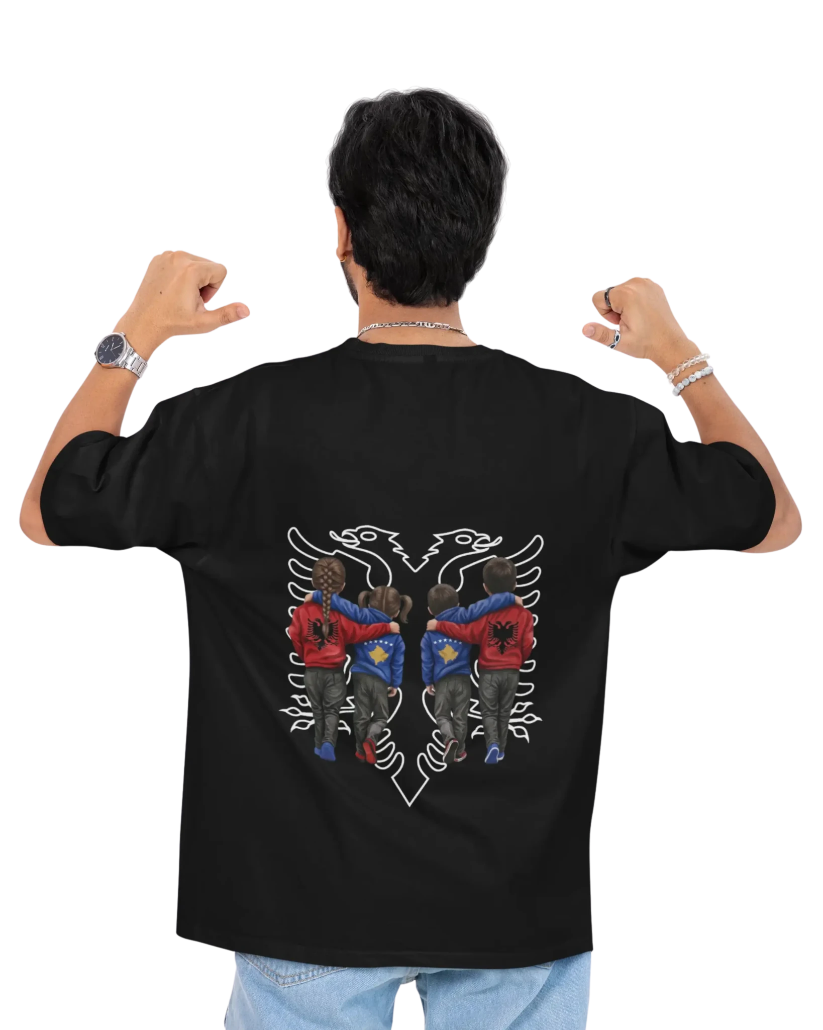 Na jemi Nje Oversized T-Shirt Universal 5 - Vorverkauf - Albanien Shop