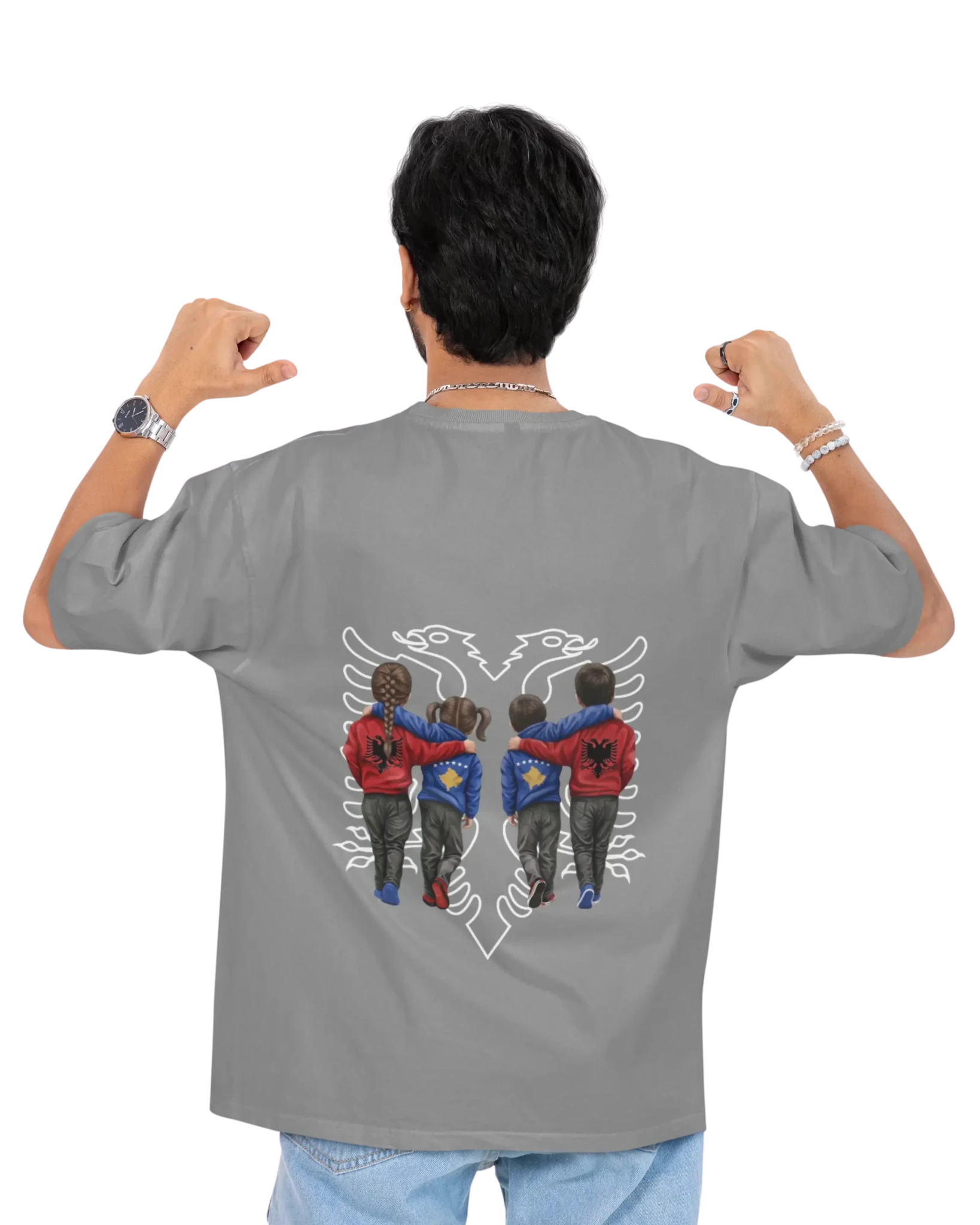 Na jemi Nje Oversized T-Shirt Universal 5 - Vorverkauf - Albanien Shop