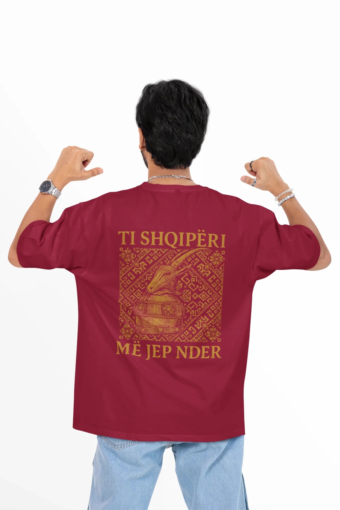 Na jemi Nje Oversized T-Shirt Universal Ndera - Vorverkauf - Albanien Shop