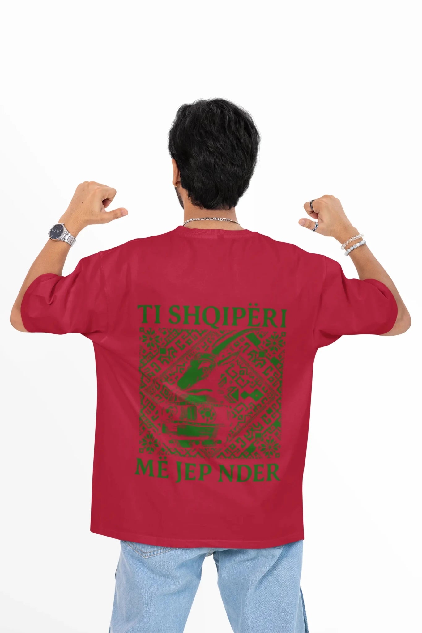 Na jemi Nje Oversized T-Shirt Universal Ndera - Vorverkauf - Albanien Shop