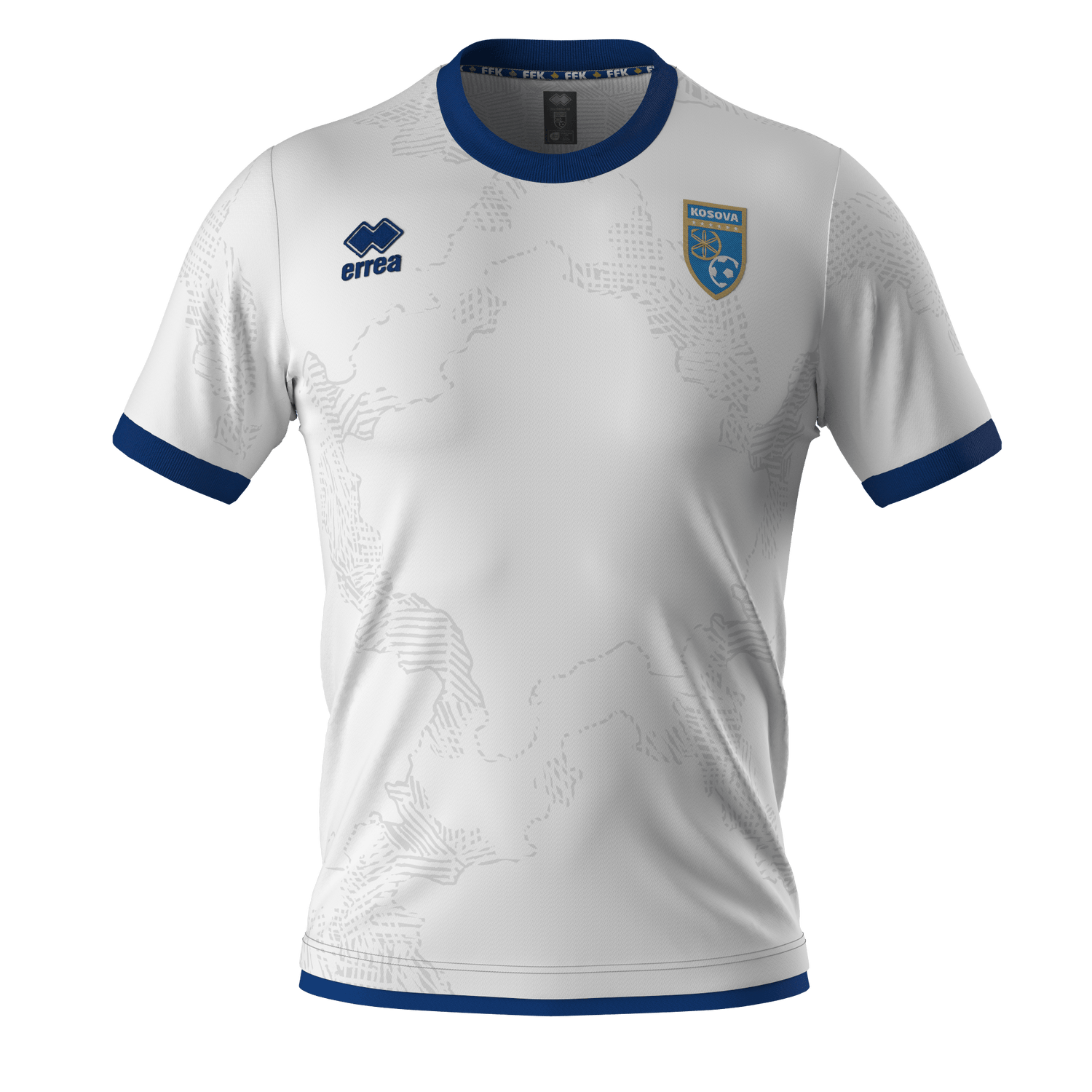 Offizielles Kosovo Trikot AWAY – White Edition (Erreà) | FFK | Dardanët - Albanien Shop