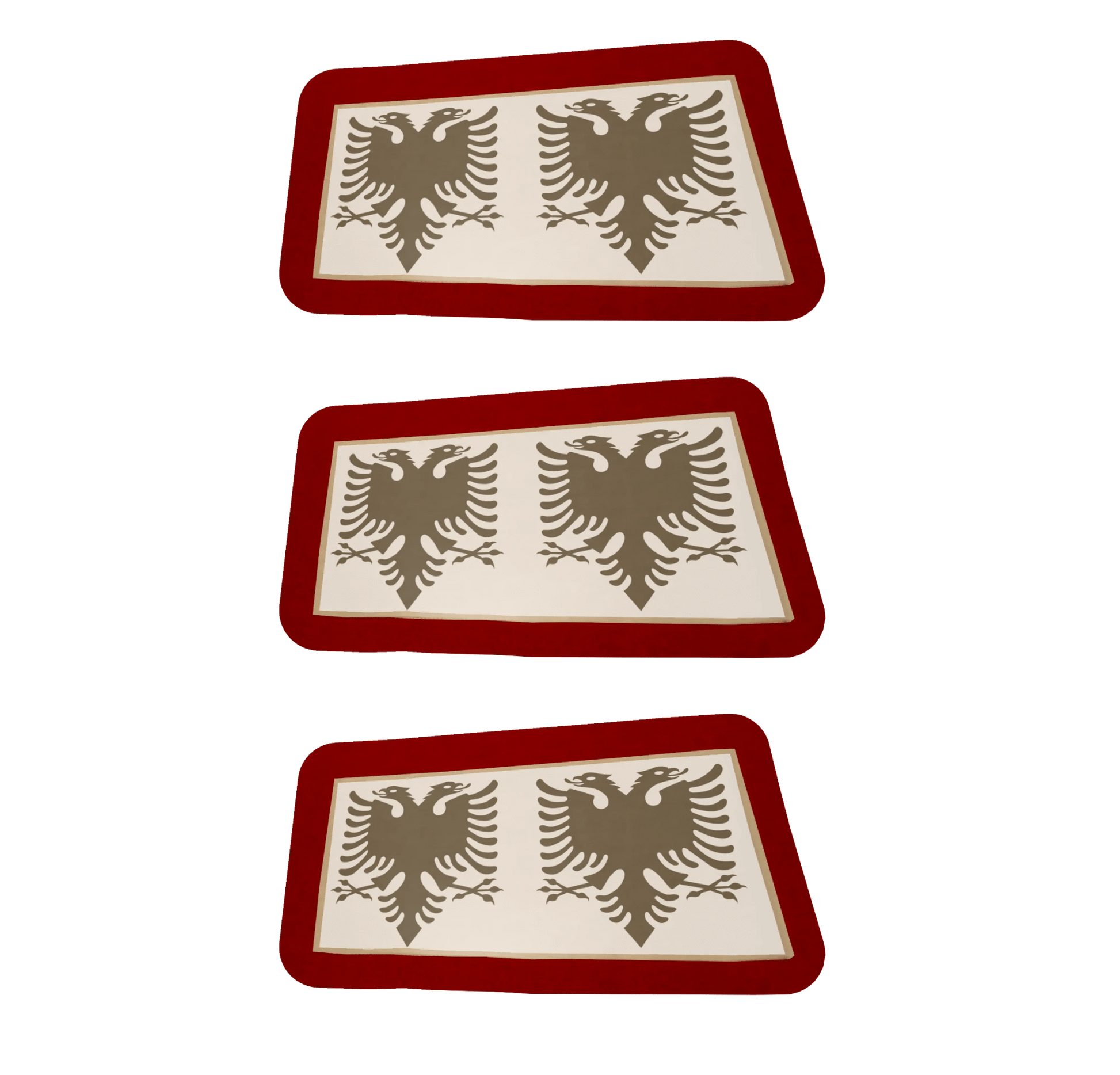 SCHWARZ Temporäres Wassertattoo Albanien (Verschiedene Größen verfügbar) - Albanien Shop