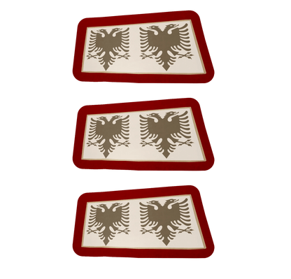 SCHWARZ Temporäres Wassertattoo Albanien (Verschiedene Größen verfügbar) - Albanien Shop
