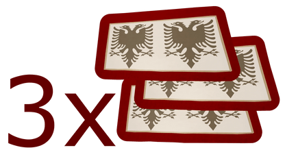 SCHWARZ Temporäres Wassertattoo Albanien (Verschiedene Größen verfügbar) - Albanien Shop